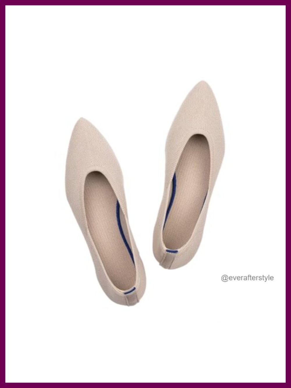 Pointed Toe Knit Flats Slip-On Dress Shoes Comfortable Lightweight